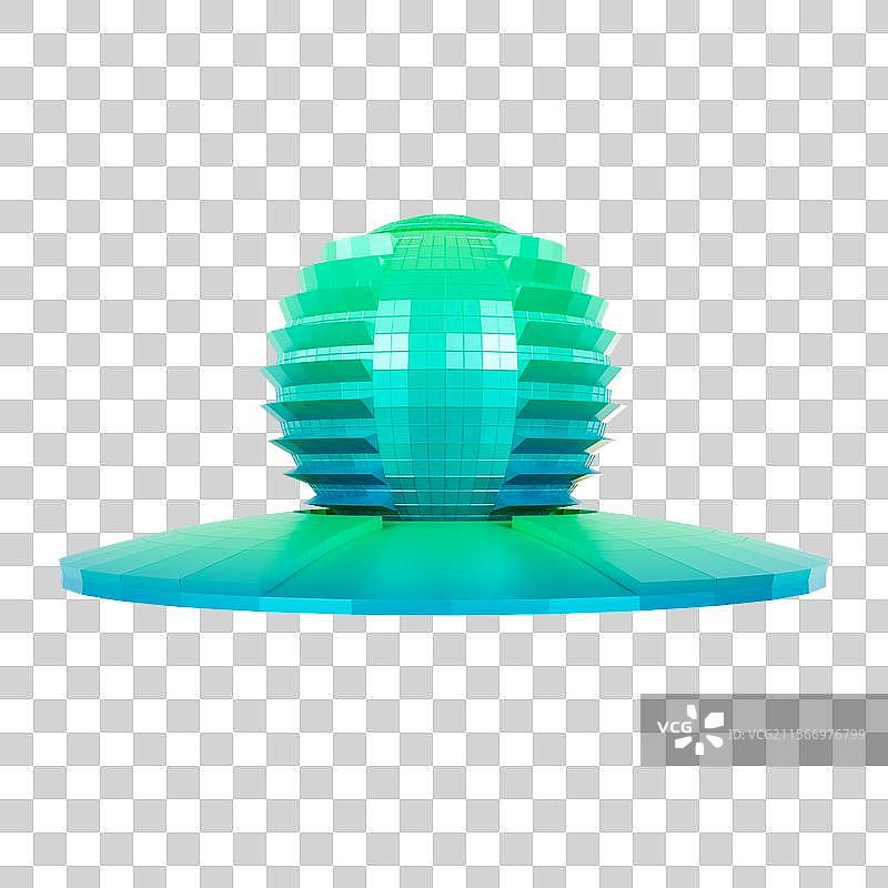 3D渲染的杭州国际会议中心杭州城市元素图片素材