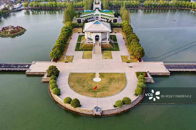 周恩来纪念馆全景图片素材