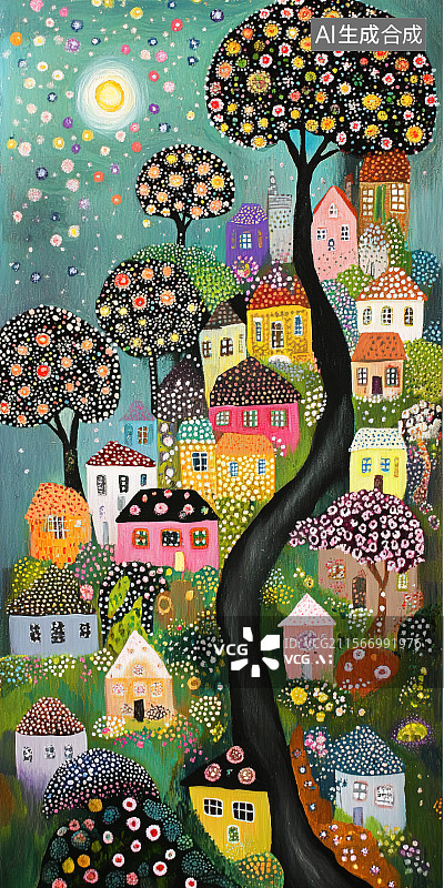 【AI数字艺术】城市波普风儿童插画图片素材