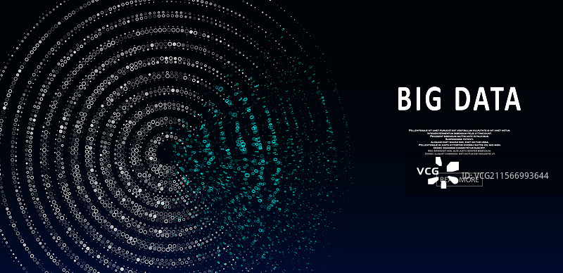 抽象的大数据可视化图片素材