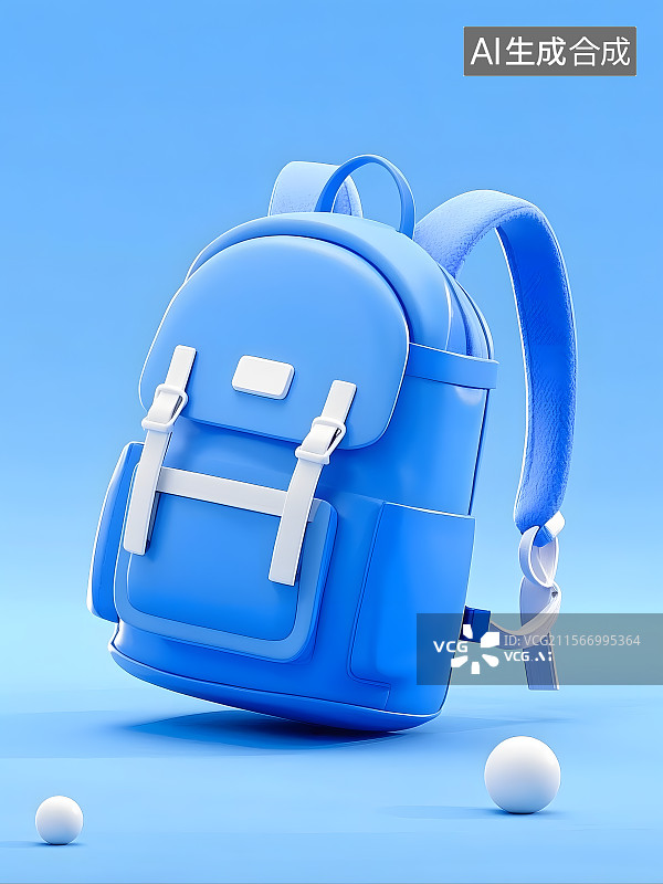 【AI数字艺术】卡通风格户外背包图片素材