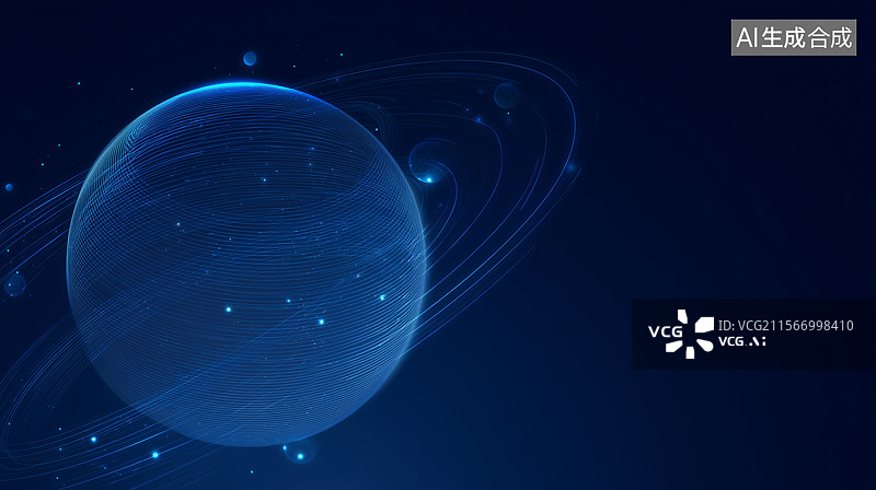 【AI数字艺术】地球主题科技背景图图片素材