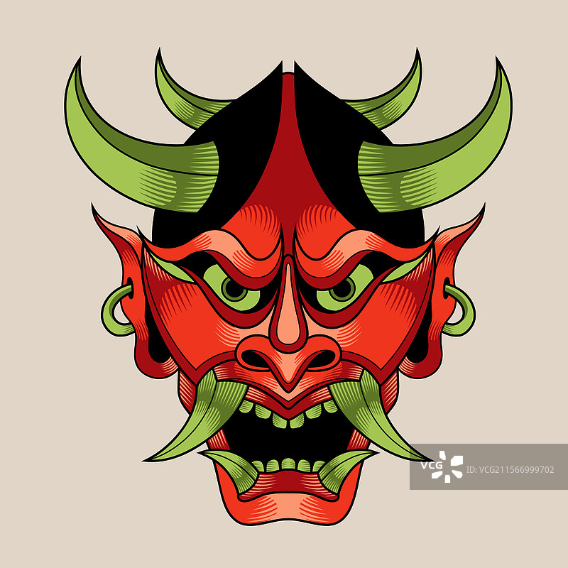 日本鬼面传统纹身 23图片素材