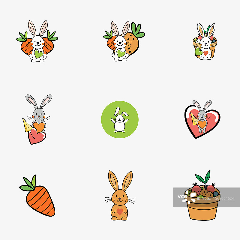 快乐的复活节，兔子，复活节兔子，可爱的兔子图片素材