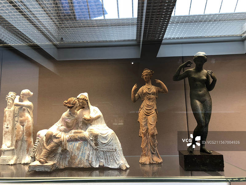 英国伦敦大英博物馆文物展品古董图片素材