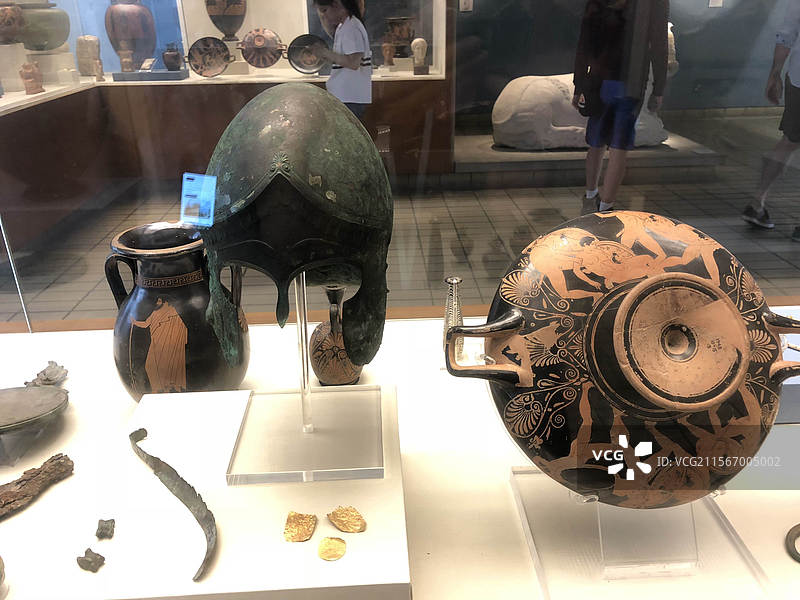 英国伦敦大英博物馆文物展品古董图片素材