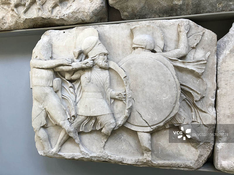 英国伦敦大英博物馆文物展品古董图片素材