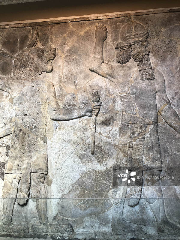 英国伦敦大英博物馆文物展品古董图片素材