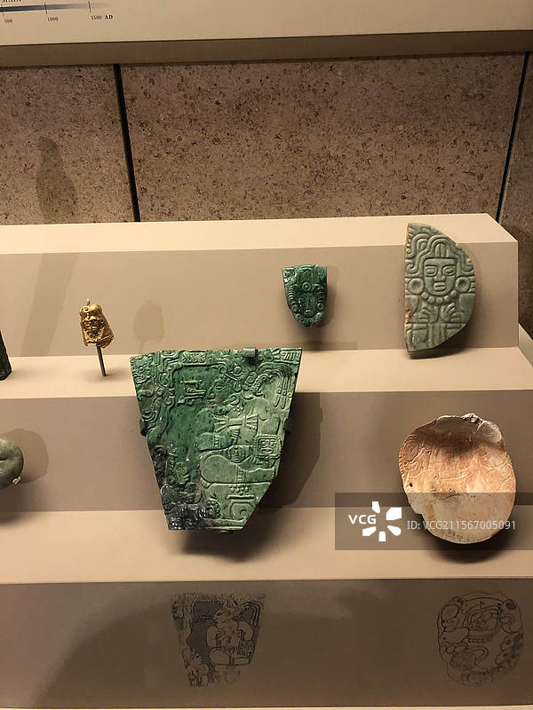 英国伦敦大英博物馆文物展品古董图片素材