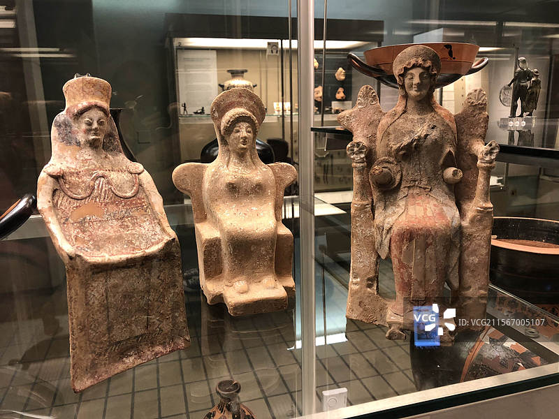 英国伦敦大英博物馆文物展品古董图片素材