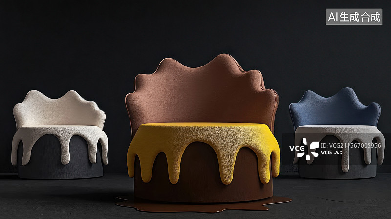 【AI数字艺术】巧克力牛奶冰淇淋夏天清凉甜品美食图片素材