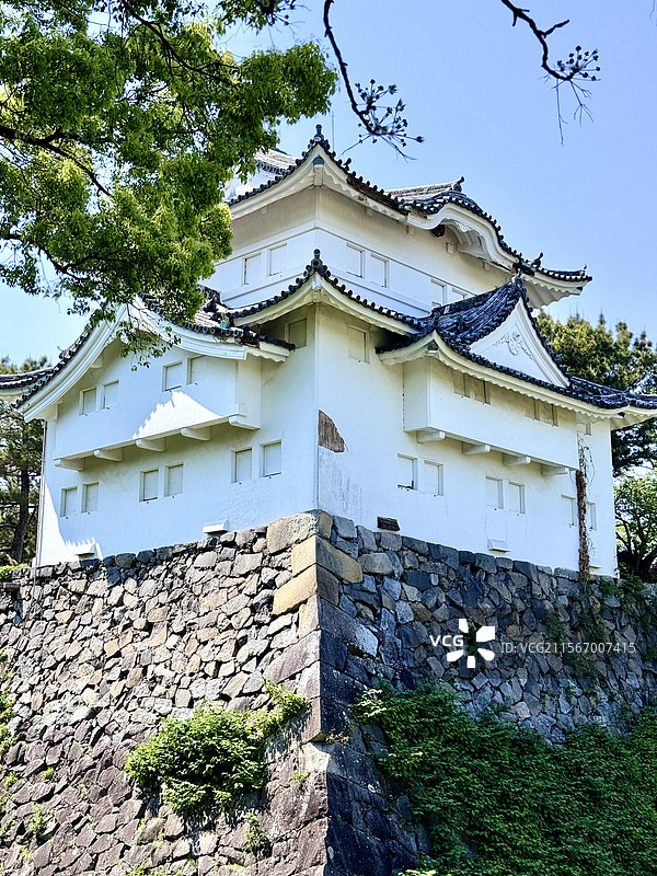 日本名古屋城建筑特写图片素材