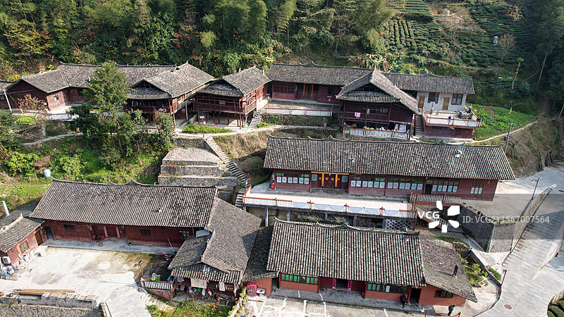 土家吊脚楼古风中国风中式建筑土家风情图片素材