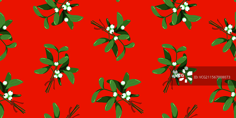 无缝的圣诞节和新年图案与图片素材