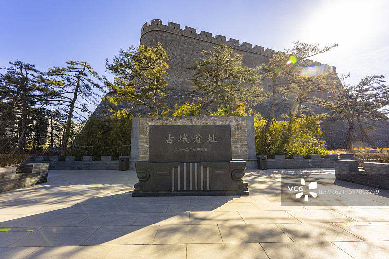 山西临汾古城公园图片素材