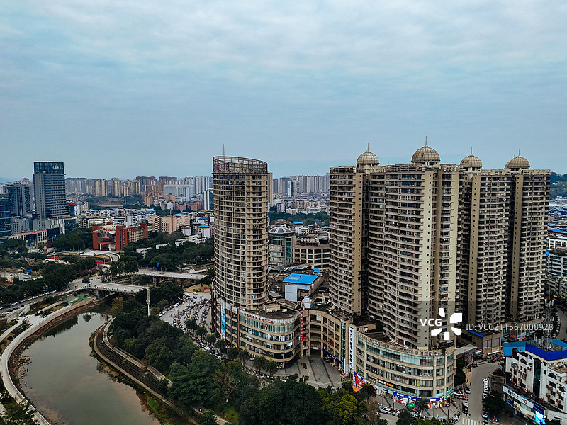 广安 广安区 清溪街 五福西路 城市 竹林子图片素材