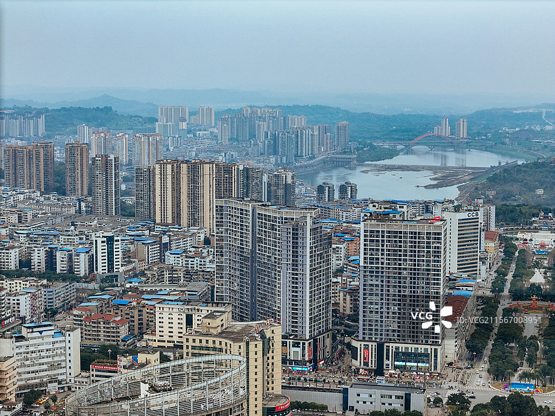 广安 广安区 清溪街 五福西路 城市 竹林子图片素材