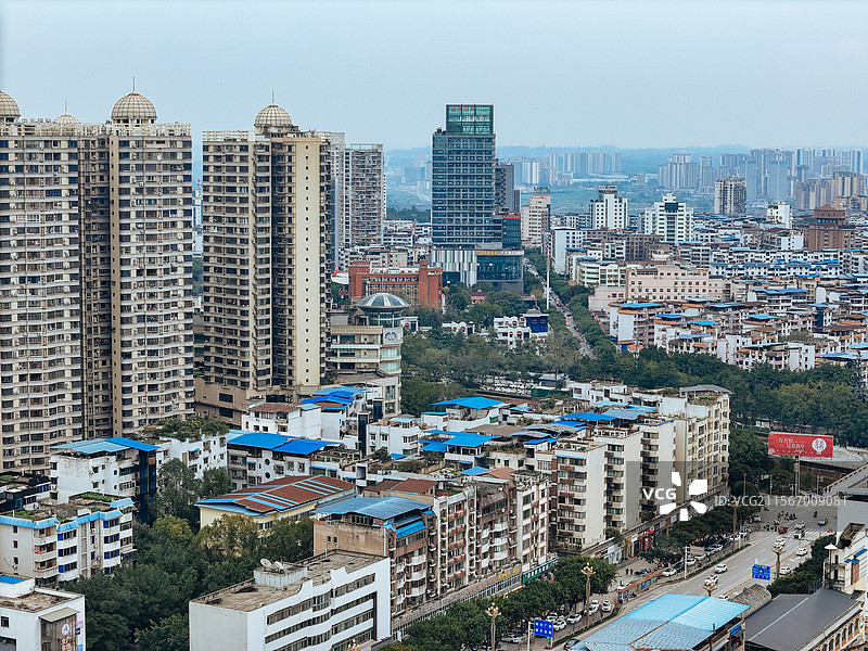 广安 广安区 清溪街 五福西路 城市 竹林子图片素材