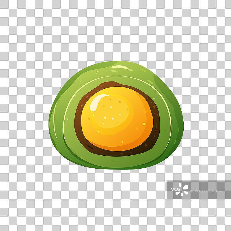 蛋黄馅的青团图片素材