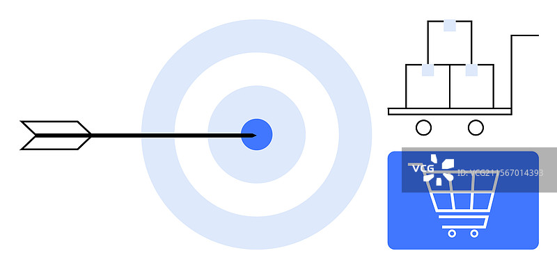 电子商务物流中的精准定位图片素材