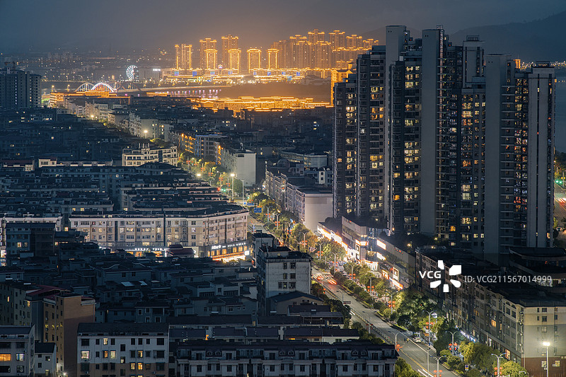 吉水县城夜景图片素材