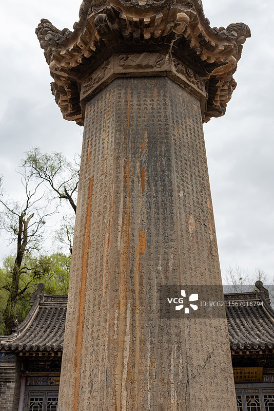 山西忻州五台县旅游景点国保单位佛教寺院五台尊胜寺图片素材