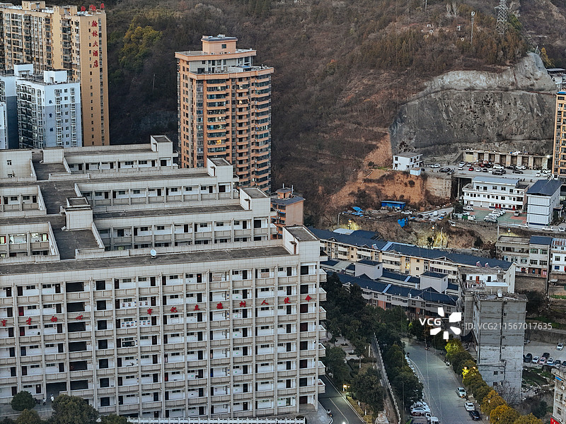 白河县 江岸路 王家坡 汉江 城市图片素材