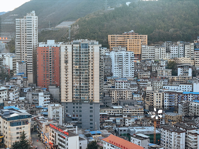 白河县 江岸路 王家坡 汉江 城市图片素材