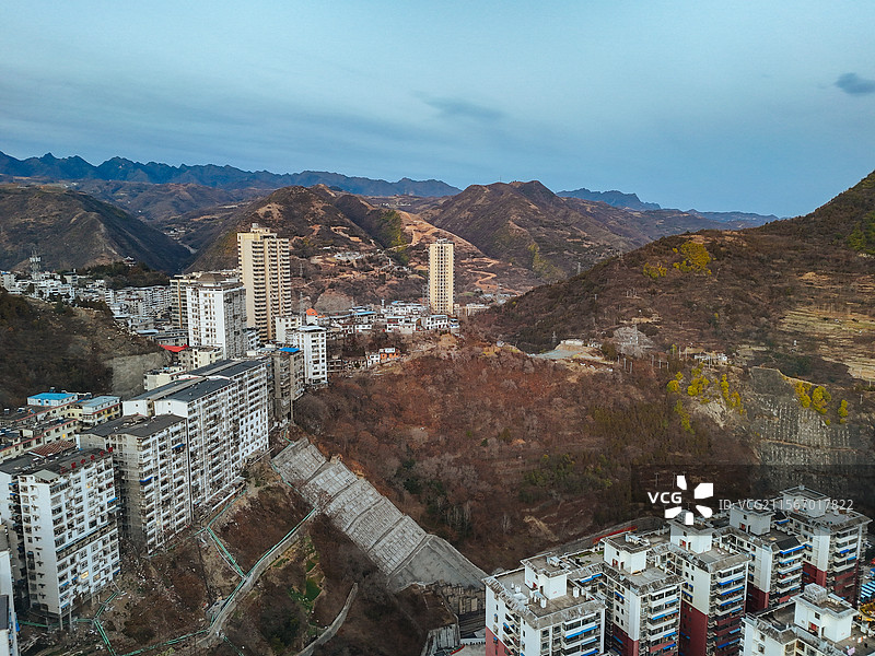 白河县 江岸路 王家坡 汉江 城市图片素材