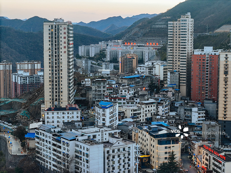 白河县 江岸路 王家坡 汉江 城市图片素材