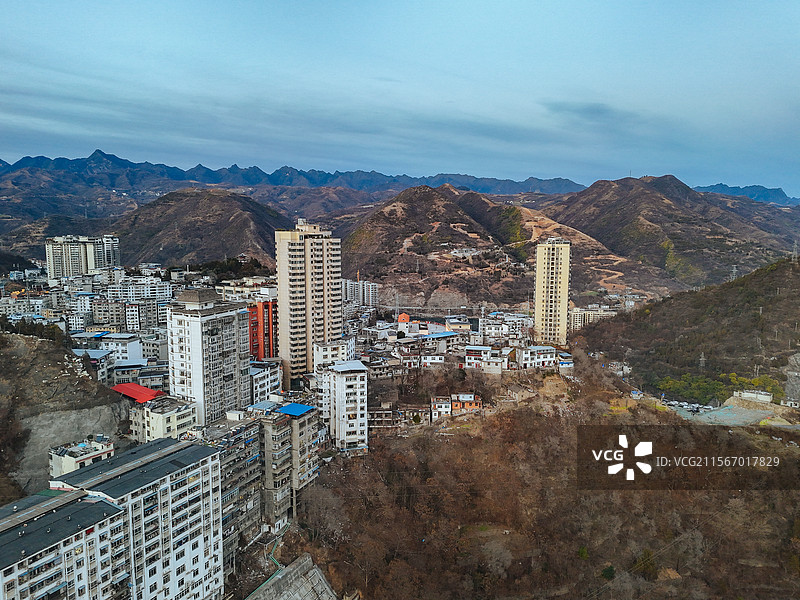 白河县 江岸路 王家坡 汉江 城市图片素材