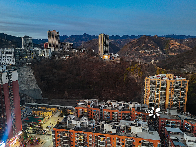 白河县 江岸路 王家坡 汉江 城市图片素材