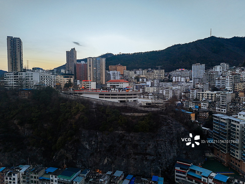 白河县 江岸路 王家坡 汉江 城市图片素材