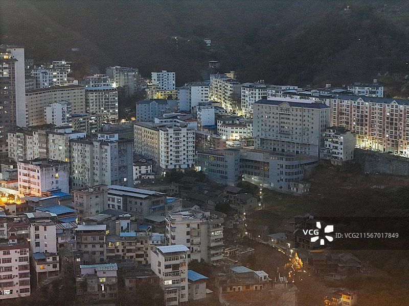 白河县 江岸路 王家坡 汉江 城市图片素材