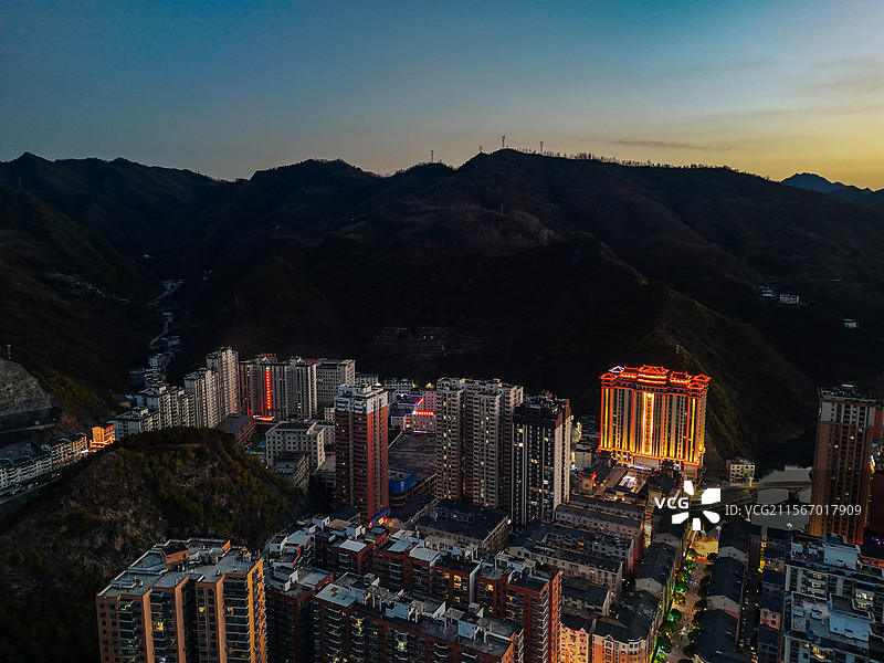 白河县 江岸路 王家坡 汉江 城市图片素材