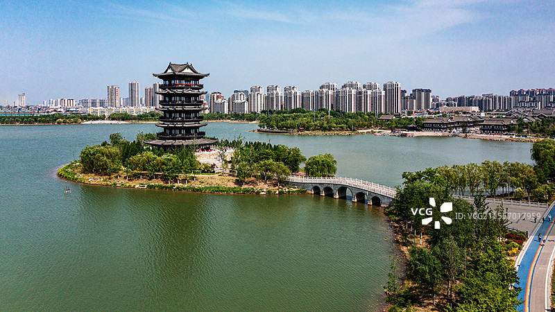安徽濉溪县乾隆湖风景图片素材