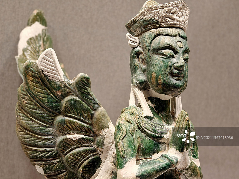 西夏王陵博物馆妙音鸟迦陵频伽图片素材