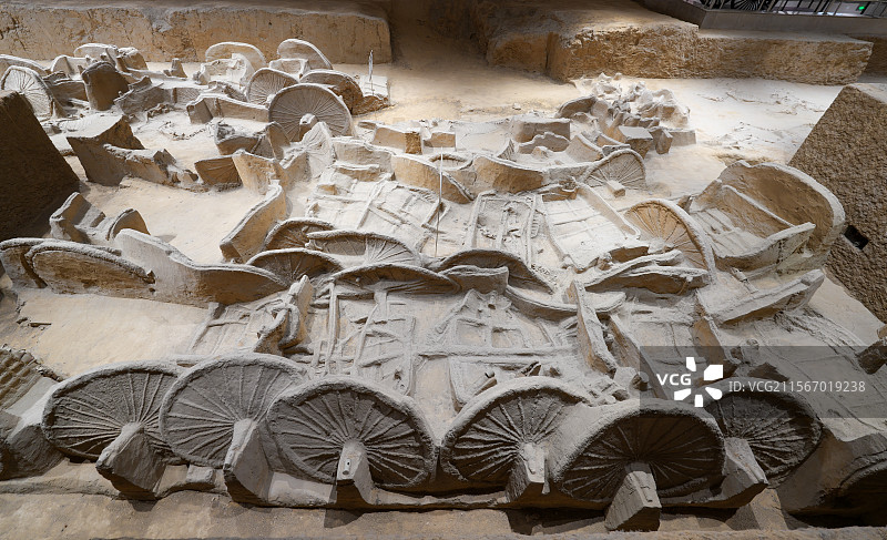 三门峡虢国博物馆 车马坑图片素材