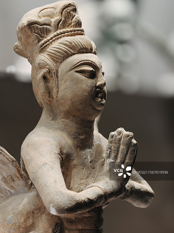 西夏王陵博物馆妙音鸟迦陵频伽图片素材