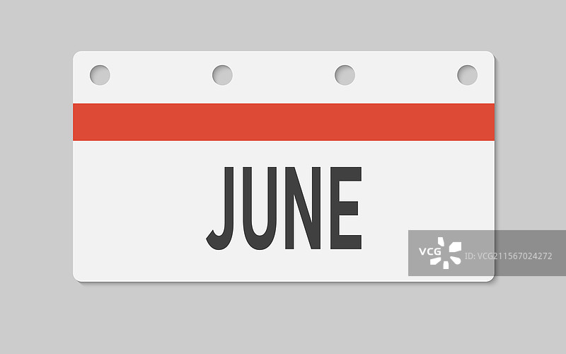 模板图标页面日历六月图片素材