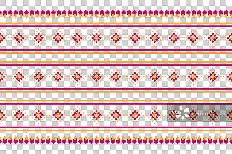 几何民族风格的布艺花卉图案艺术图片素材