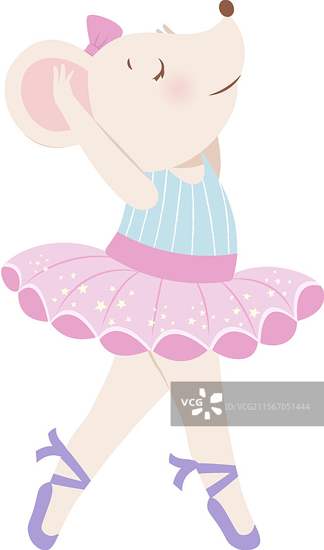 小老鼠芭蕾舞者图片素材