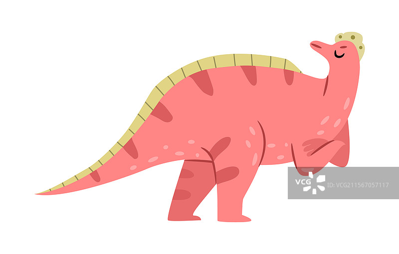 有趣的侏罗纪爬行动物，可爱的恐龙或巨齿龙图片素材