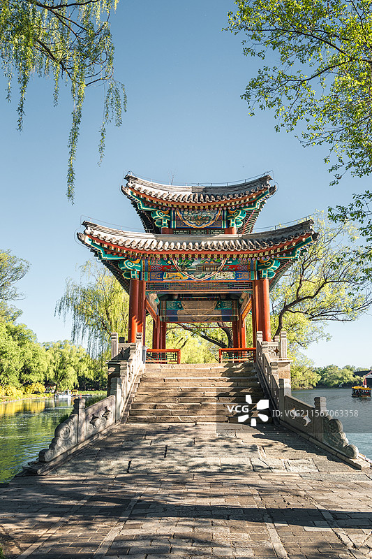 颐和园豳风桥风光图片素材