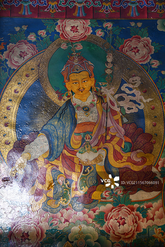 山南昌珠寺壁画图片素材