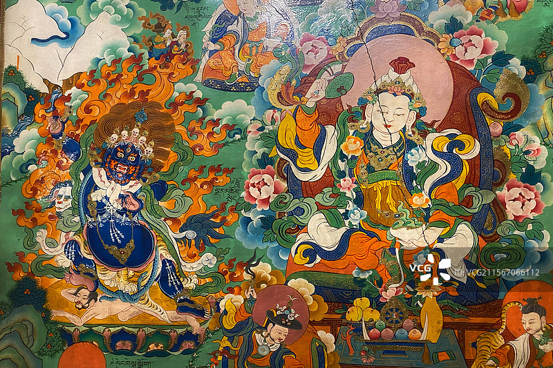 山南昌珠寺壁画图片素材