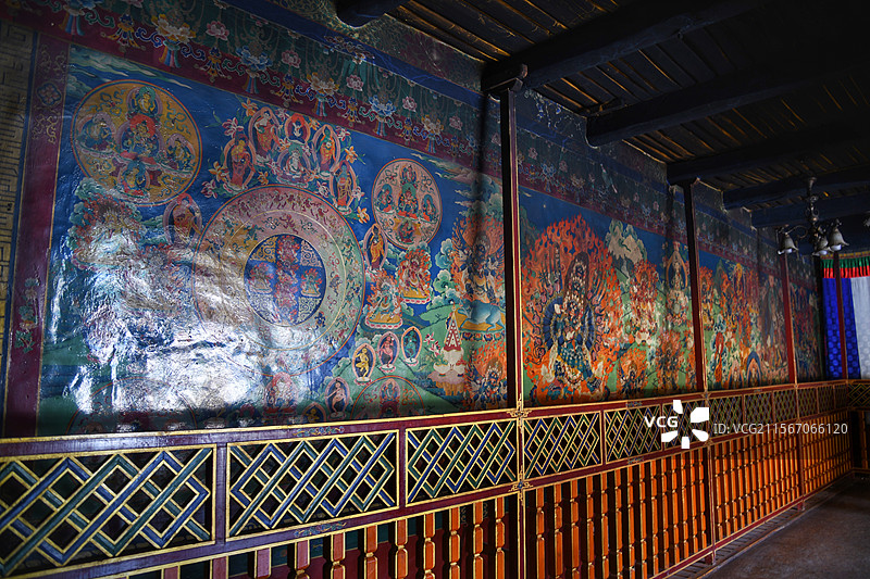 山南昌珠寺壁画图片素材