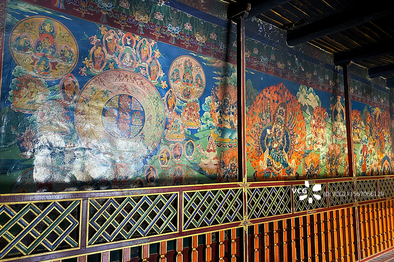 山南昌珠寺壁画图片素材