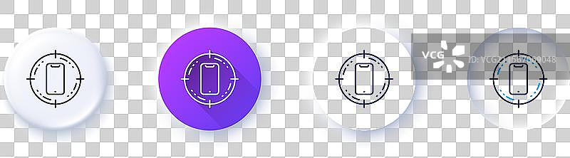 智能手机目标线图标电话标志移动设备图片素材
