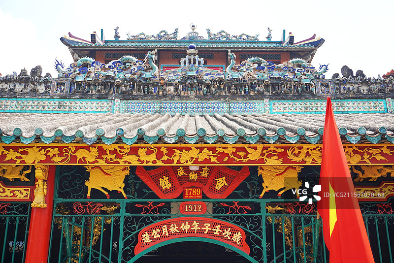 胡志明中式建筑图片素材